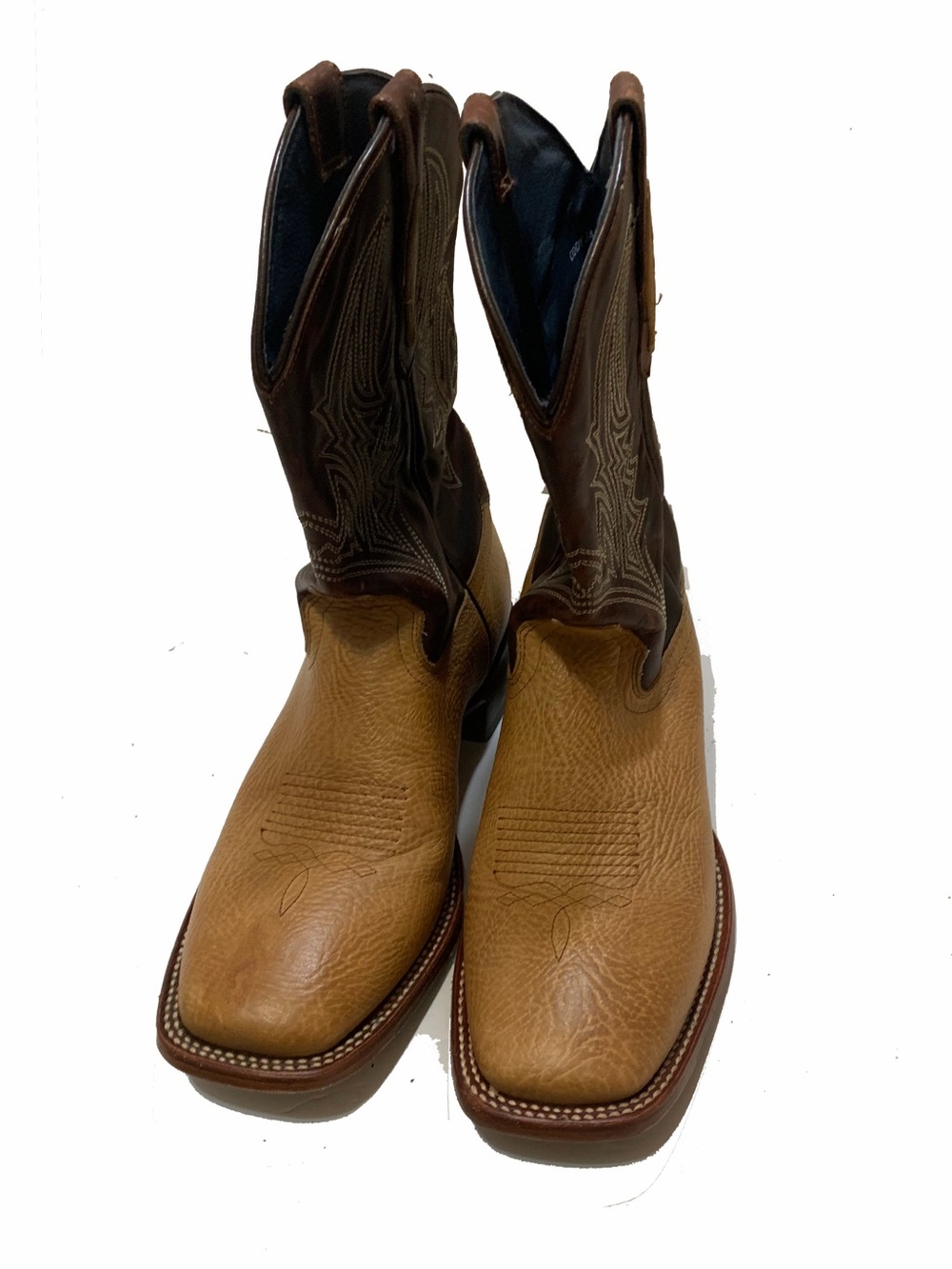 10.5 / Cody James Men's Western Two-Tone Brown Western Cowboy Boots - Picture 6 of 10